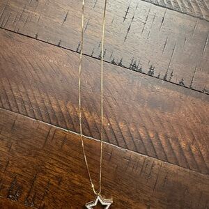 10k Gold Star Pendant Necklace